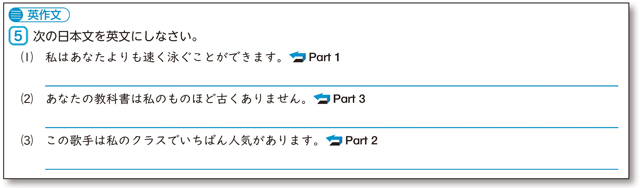 単元の最後に文法事項を総まとめ。